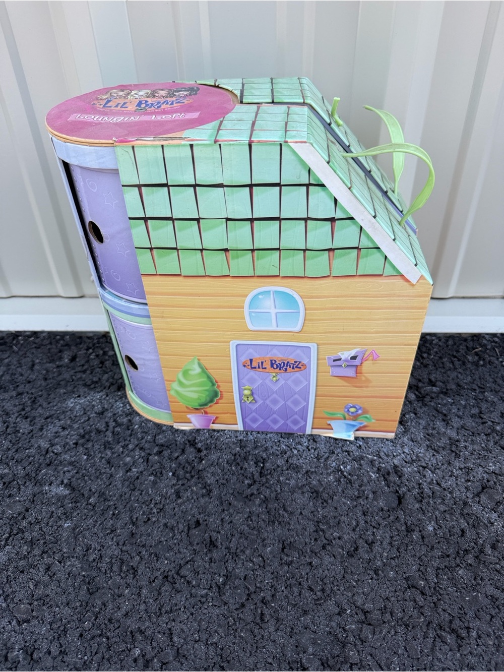 Lil Bratz Dollhouse Carry Case in Purple and Mint Green